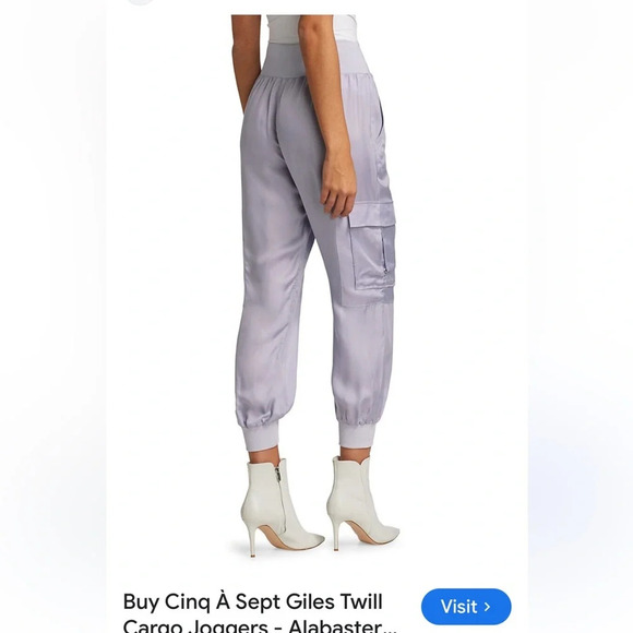 Cinq à Sept's on-trend Giles cargo joggers size L